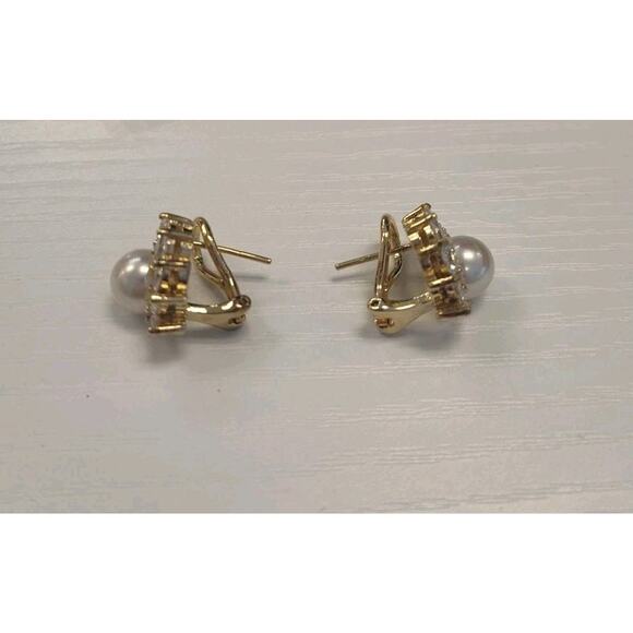 Lot Of 7 Gold Tone Jewelry 925 Sterling Silver 2 Necklaces 5 Pairs Earrings 165g - Picture 13 of 16